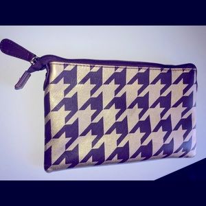 Sangria Purple & Gold Charming Charlie Clutch Purse